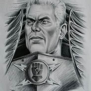 Primarch Rogal Dorn by Cecilia Murillo Valdez (cecil_muri)