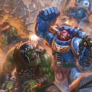 Space Marines vs Orks by Jacob Atienza (jubjubjedi)