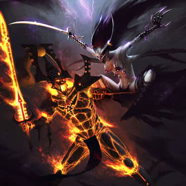 Avatar of Khaine vs Slaanesh by Nicholas Kay (Klausmasterflex)
