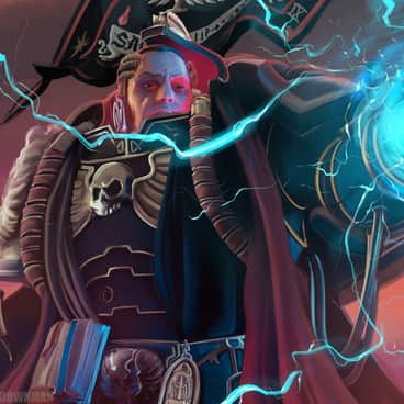 Blood Angels Primaris Librarian by Charles E J Downman (CharlesEJD | charlieejd_draws | C_Ellwood)