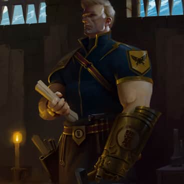 Primarch Rogal Dorn by Mauro Belfiore (maurobelfiore.art)