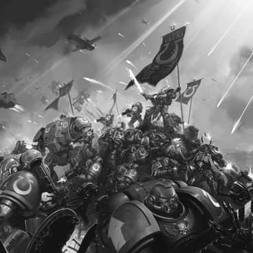 Space Marines Vs Aliens by Nicholas Kay (Klausmasterflex)