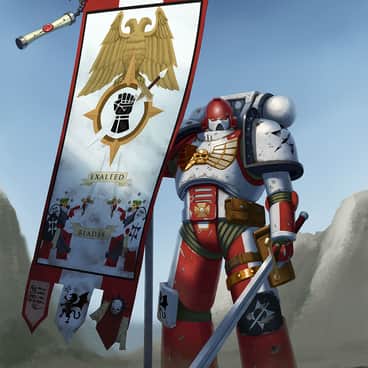 Exalted Blades Standard Bearer by Boris Tsui (Bobot073) | Exalted Blades Standard Bearer by Boris Tsui (Bobot073)