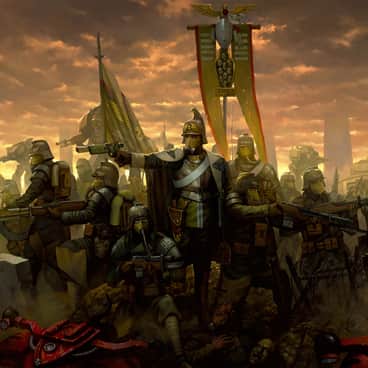 Death Korps of Krieg Infantry Platoon by Jiwon Kim (lathander_painter | lathander1987 | lathander87)