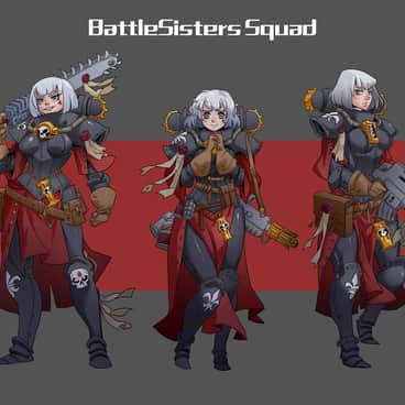 Battle Sister Squad by Yi Meng Zhang (Z-Roger | Rmulderz)