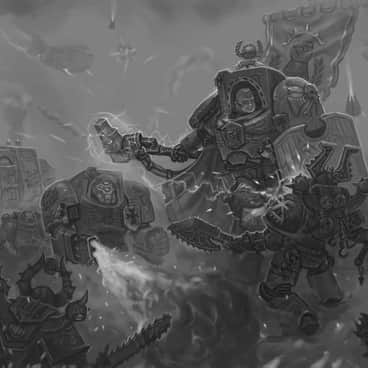 Imperial Fist Vs World Eaters by Konstantin Emelyanov (skafandart)