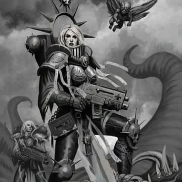 Adepta Sororitas by Michal Suchánek (suchanek_art)