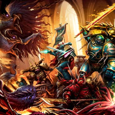 Guilliman vs Fateweaver by Misha Savier (Mikhail | Mikhail Savier | SavierMichael | mikhailsavier)