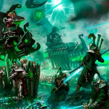 Necrons vs Eldar by Paul Dainton (piddy | piddy1972)