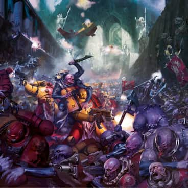 Genestealer Cult vs Space Marines by Unknown Artists