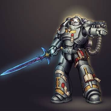 Primaris Castellan Crowe by Inkary (inkary_ | wokehammer)