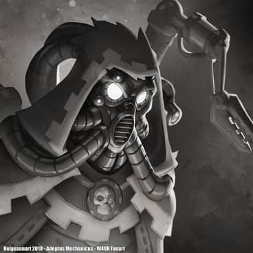 Adeptus Mechanicus by Johannes Helgeson (Helgesonart)