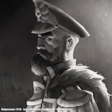 Astra Militarum Commissar by Johannes Helgeson (Helgesonart)