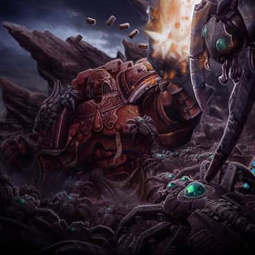 Blood Angel vs Necrons by Víctor Manuel Leza Moreno (Víctor Leza)
