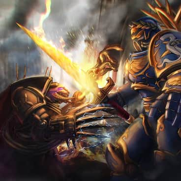 Challenging A God by Inkary (inkary_ | wokehammer)
