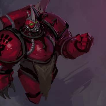 Chaos Space Marine by Andrei Kiselev (MyDeads)