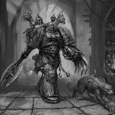 Chaos Space Marine by Sergey Korneev (skor2d)