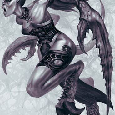 Daemonette of Slaanesh by Jacob Atienza (jubjubjedi)