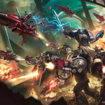 Deathwatch vs Saim-Hann Eldar by Rafael Teruel (rafater | rafater_official)