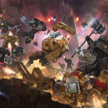 Deathwatch vs T’au Battlesuits by Rafael Teruel (rafater | rafater_official)