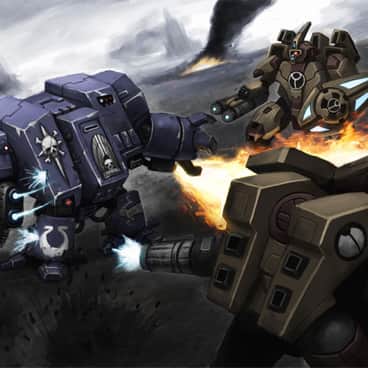 Dreadnought vs Battlesuit by Tan Eric (thevampiredio)