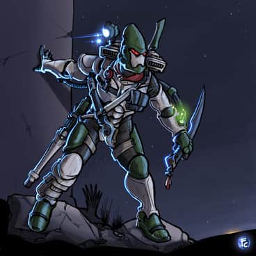 Eldar Guardian by Fabrizio Carminati (LordCarmi | lord_carmi)
