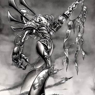Eldar Warlock Titan by Mark Gibbons (MG Artworks | mg_artworks)