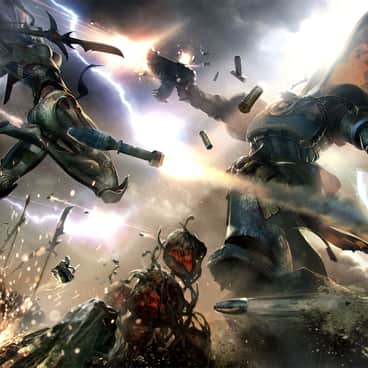 Eldar vs Space Marine: Bullet Time by Johannes Mücke (WIDESHOT-DESIGN)