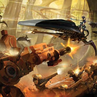 Eldar vs T’au by Unknown Artists | Eldar vs T’au by Unknown Artists