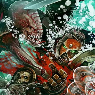 Genestealer vs Space Marine by Victor Perez Corbella (ViCorbella)