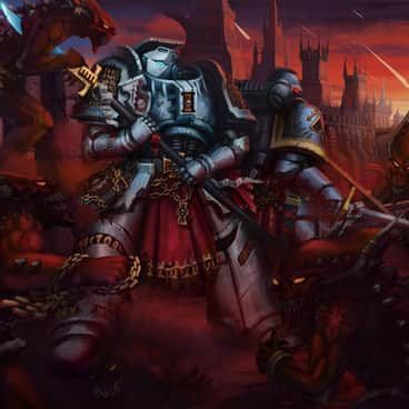 Grey Knight vs Khorne by Dmitry Chertkov (HasturDi | Дмитрий | hastur_di)