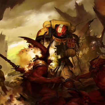 Imperial Fists vs Khorne Daemons by Igor Sid (igorsidcg | Igor Sidorenko)