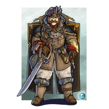 Imperial Guard Caledonian Officer by Fabrizio Carminati (LordCarmi | lord_carmi)