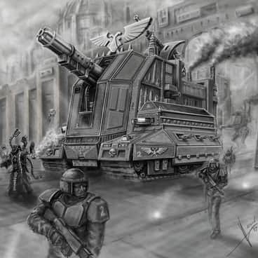 Imperial Guard Heavy Artillery by Hrvoje Silić (HrvojeSilic | dreamless_art)