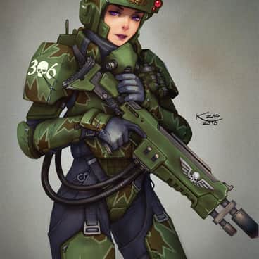 Kasrkin by Alexey Kropachev (Khantian)
