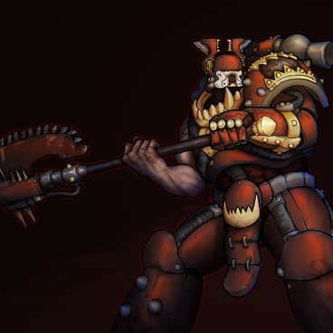 Khornate Champion by Dicey June (MistyMiasma)
