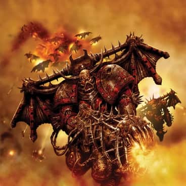 Khornate Chaos Raptor by Clint Langley