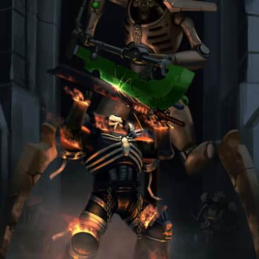 Legion of the Damned vs Necron Skorpekh by Boris Tsui (Bobot073)