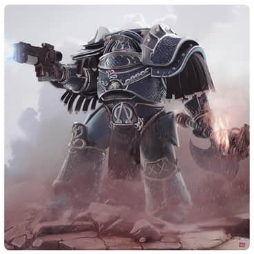 Lernaean Alpha Legion Terminator by Charles E J Downman (CharlesEJD | charlieejd_draws | C_Ellwood)