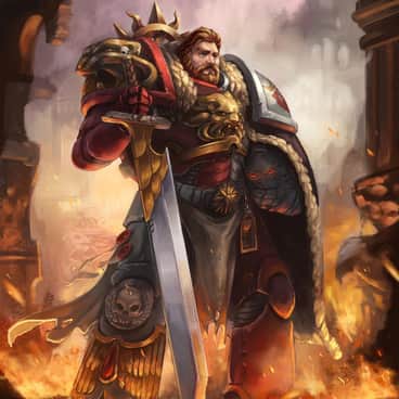 Lion of Sanguinius by Martin Kirby-Jackson (kirbish88 | kirbishart)