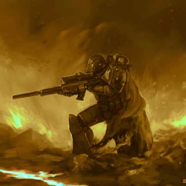 Lonely Space Marines by Dima Sokolov (Diamondaectann | aectannn | D_aectann)