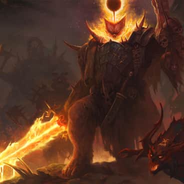 Moogle Daemon Champion of Khorne by L J Koh (koh_lj)