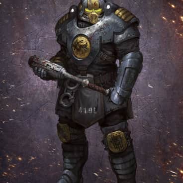 Necromunda Enforcer by Thomas Elliott (thomas.elliott.art | telliottart)