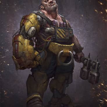Necromunda Slave Ogryn by Thomas Elliott (thomas.elliott.art | telliottart)