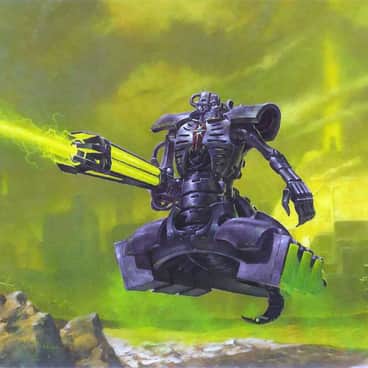 Necron Destroyer by Adrian Smith (adriansmithartist)