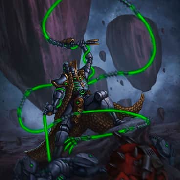 Necron Houndmaster by Andrei Kiselev (MyDeads)