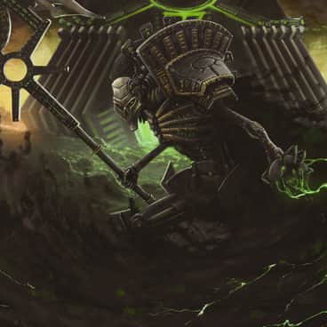 Necron Lord by Dmitrii Ustinov (nightdrawinger)