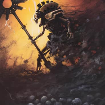 Necron Lord by Dmitrii Ustinov (nightdrawinger)