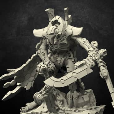 Necron Lord Grivus by Andrew Angel