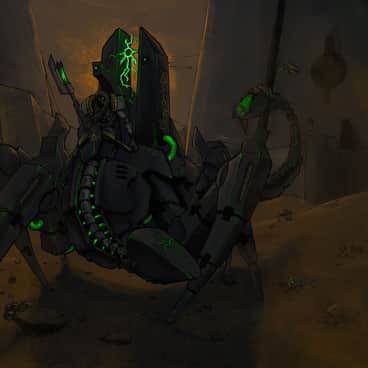 Necron Lord Stalker by Andrei Kiselev (MyDeads)